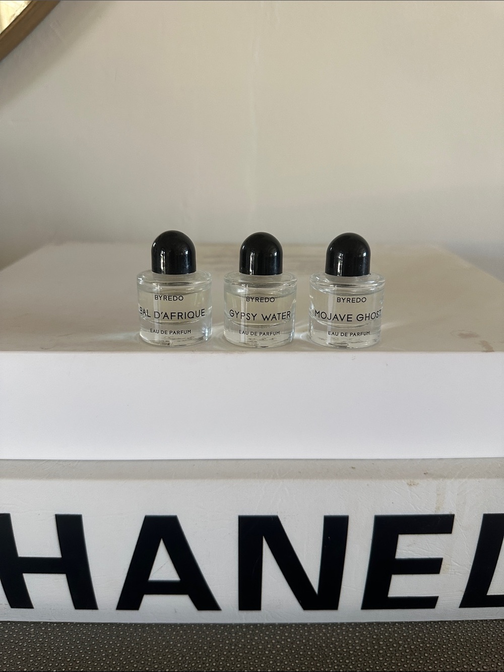 Byredo Mini Perfume Set - Clear Glass with Black Caps